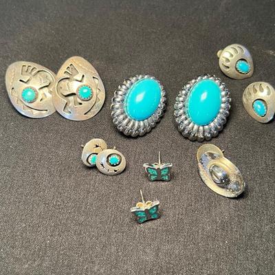 Silver & Turquoise Jewelry (K-RG)
