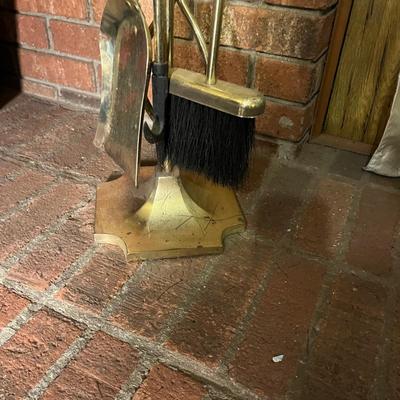 Brass Fireplace Set (LR-MG)