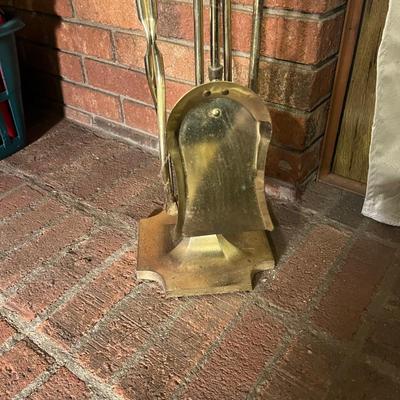 Brass Fireplace Set (LR-MG)