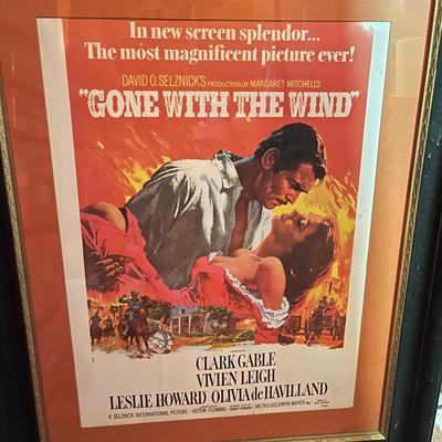 Gone With The Wind Framed Movie Poster (M-MG)