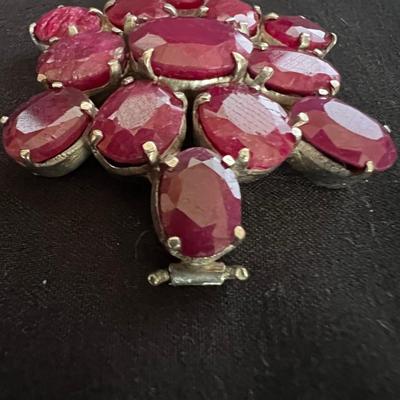 925 Silver, Ruby Waterfall Necklace & More (K-RG)