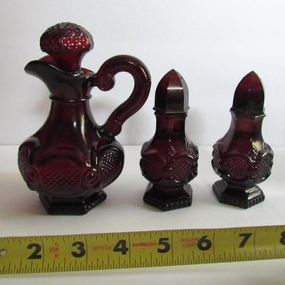 Avon Shakers and Oil Bottle