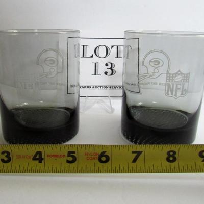 2 Older Green Bay Packers High Ball/Whisky Glasses