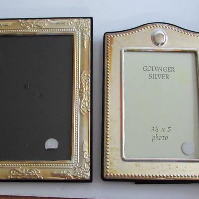 3 Silver Plate Picture Frames