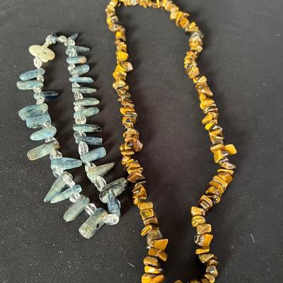 925 Silver and Stone Necklaces Plus Bracelets (K-RG)