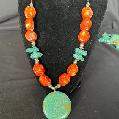 925 Silver and Stone Necklaces Plus Bracelets (K-RG)