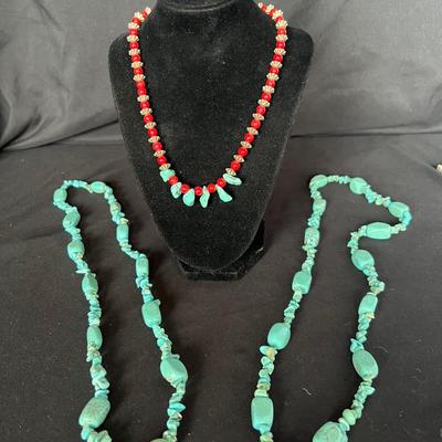 925 Silver and Stone Necklaces Plus Bracelets (K-RG)