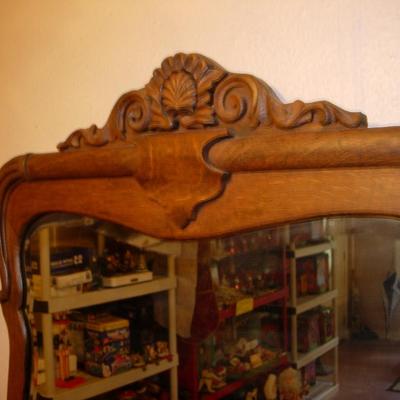 Antique Walnut Mirror
