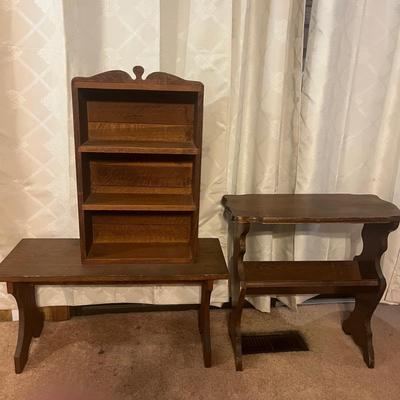 Display Shelf, Bench & Side Table (LR-MG)