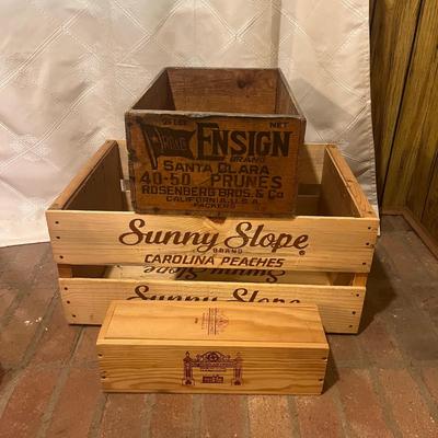 Collection of Wooden Boxes & Crates (LR-MG)