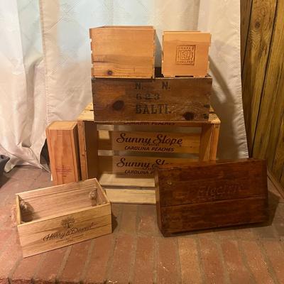 Collection of Wooden Boxes & Crates (LR-MG)