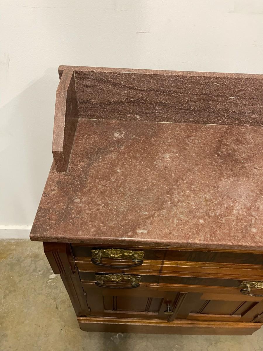 Antique Victorian Marble Top Dry Sink