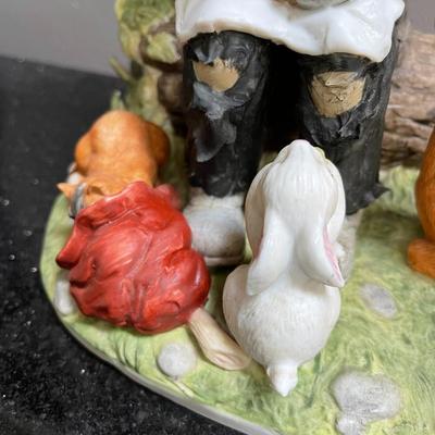 Emmett Kelly Forest Friends Porcelain Clown Figurine
