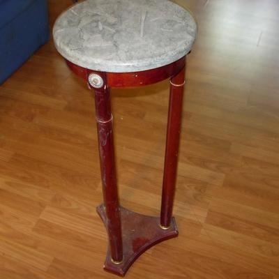 Round Marble lamp or plant stand