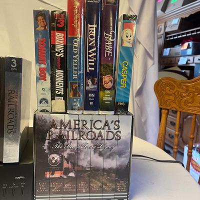 RCA VHS Recorder & VHS Tapes (K-MG)