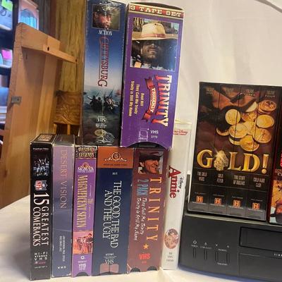 RCA VHS Recorder & VHS Tapes (K-MG)