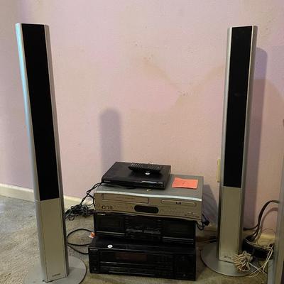 A complete stereo/media System lot