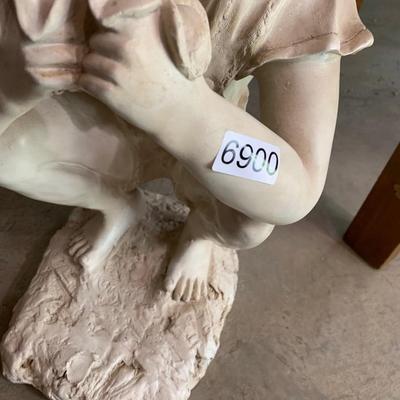 Garden Decor Hard Plastic Girl