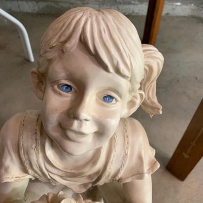 Garden Decor Hard Plastic Girl