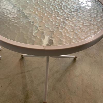 Large Oval Patio Table w/ 2 small end tables