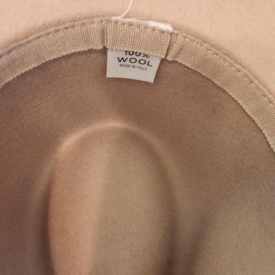 2 Women's 100% Wool Hats Black is The Icing USA & Tan is made in Italy