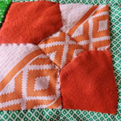 2 Handmade Quilts  Red and Flowers, Patchwork