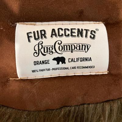 Faux Bear Rug by Fir Accents