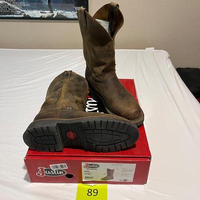 Justin Work Boots size 10/EE