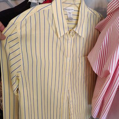 Large Lot Women's Clothing See Pictures includes Hangers