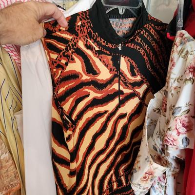 Large Lot Women's Clothing See Pictures includes Hangers