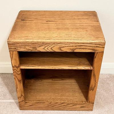 Solid Wood Two (2) Shelves Media Cabinet
