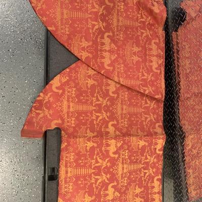 Scalamandre Vintage Drapes-4 panels and valances 128" H 41"W