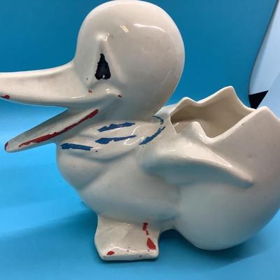 McCoy duck planter, nursery, gift, pottery