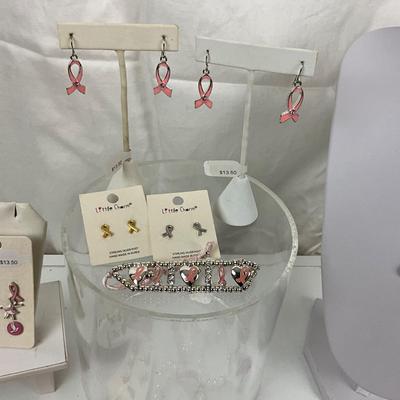 346 HUGE Breast Cancer Survivor Jewelry Lot