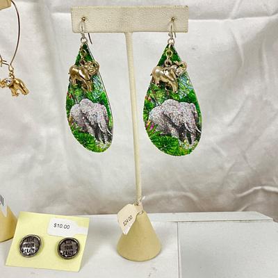 353 Elephant Jewelry Bracelet, and Earrings