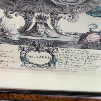 Framed Williamsburg Month Prints