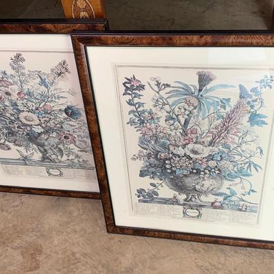 Framed Williamsburg Month Prints