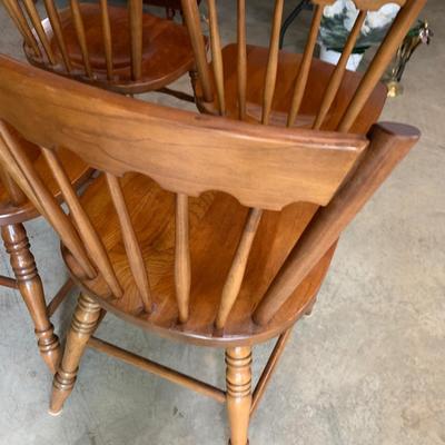 FOUR Clean Cherry Wood Chairs