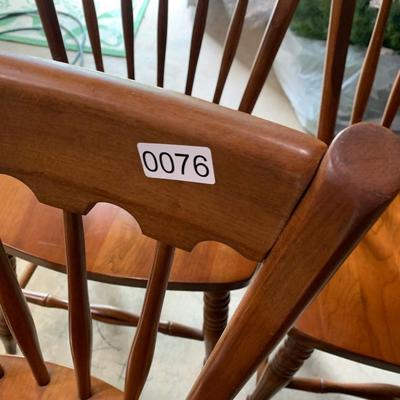 FOUR Clean Cherry Wood Chairs