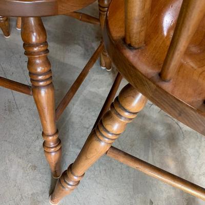 FOUR Clean Cherry Wood Chairs