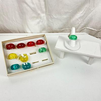357 Acrylic Bubble Rings and Display