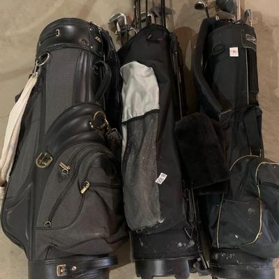 THREE Golf Bags W/ Clubs ExecutiveRawlings ++Â¥â€¢
