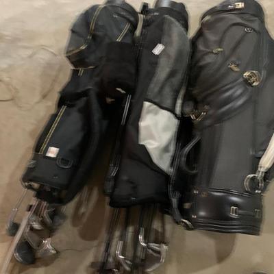 THREE Golf Bags W/ Clubs ExecutiveRawlings ++Â¥â€¢