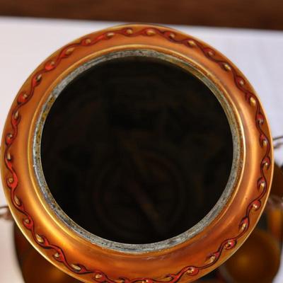 Vintage Russian Samowar Teapot W/ Serving Tray & (11) Cups