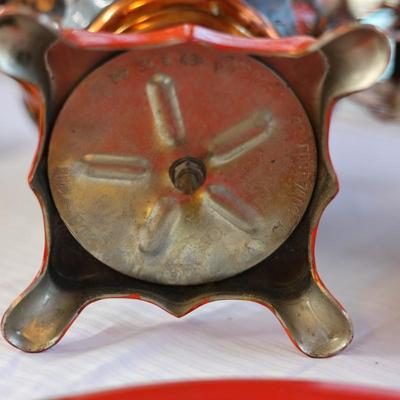 Vintage Russian Samowar Teapot W/ Serving Tray & (11) Cups