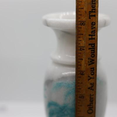 8" Marble Vases From Hawaii