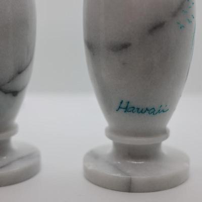 8" Marble Vases From Hawaii