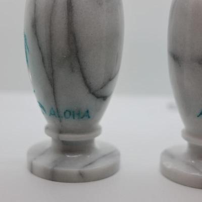 8" Marble Vases From Hawaii