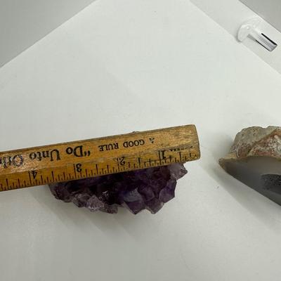 (2) Geodes & (1) Amethyst