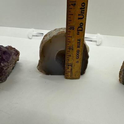 (2) Geodes & (1) Amethyst